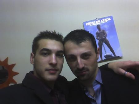 loulou (franck) et moi jour de l'an 2008 dur soire 